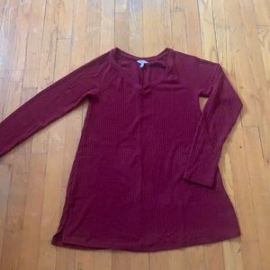 Burgundy Tunic Dress